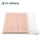Pad prático de silicone para sutura de feridas com textura realista