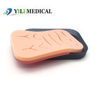 Pad prático de sutura de pele de silicone profissional com caixa para cirurgia prática e treinamento