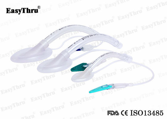 Máscara médica de PVC laringe Via aérea plano de fundo suave Prático